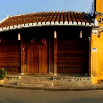 Face of an ancient UNESCO protectd building in Hoi An
