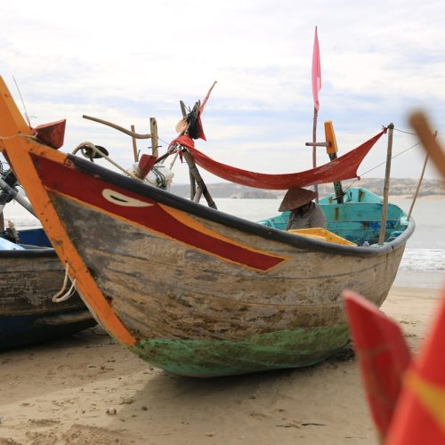 Mui Ne - fishing boats - beach