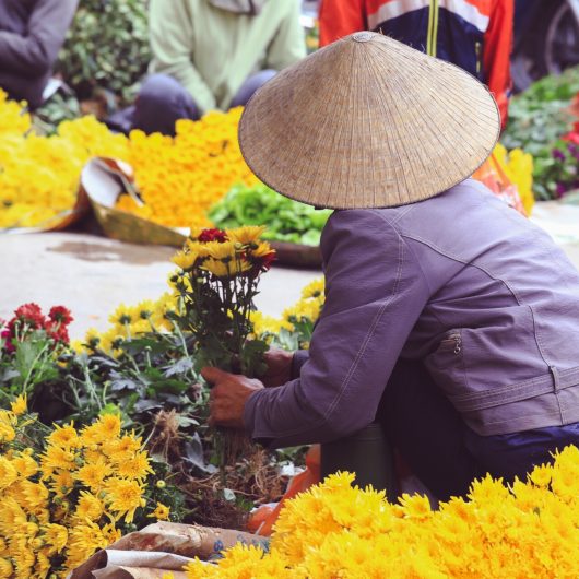 Backside,Of,Flower,Vendor,In,Saigon,,Ho,Chi,Minh,City,